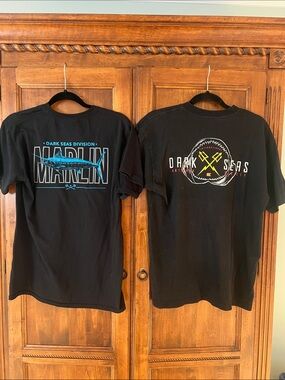 Dark Seas Men’s Black Tee Shirts| (3 ) Size M | Graphic | Great Condition